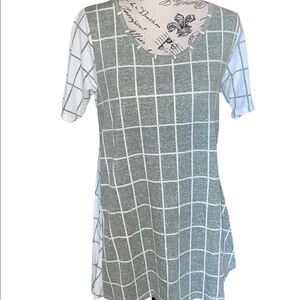 LuLaRoe XXS Perfect Tee (Gray) • Swing Trapeze Tee • Flattering Half Sleeves NWT